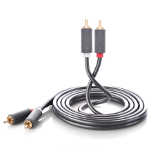 Ugreen AV104 10518 audio cable 2RCA (male) / 2RCA (male) 2m - gray