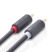 Ugreen AV104 10518 audio cable 2RCA (male) / 2RCA (male) 2m - gray