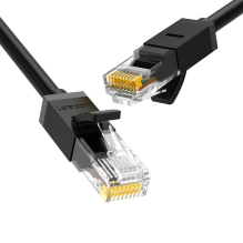 Ugreen Cable Ethernet pataisos laidas RJ45 Cat 6 UTP 1000Mbps 1m juodas (20159)