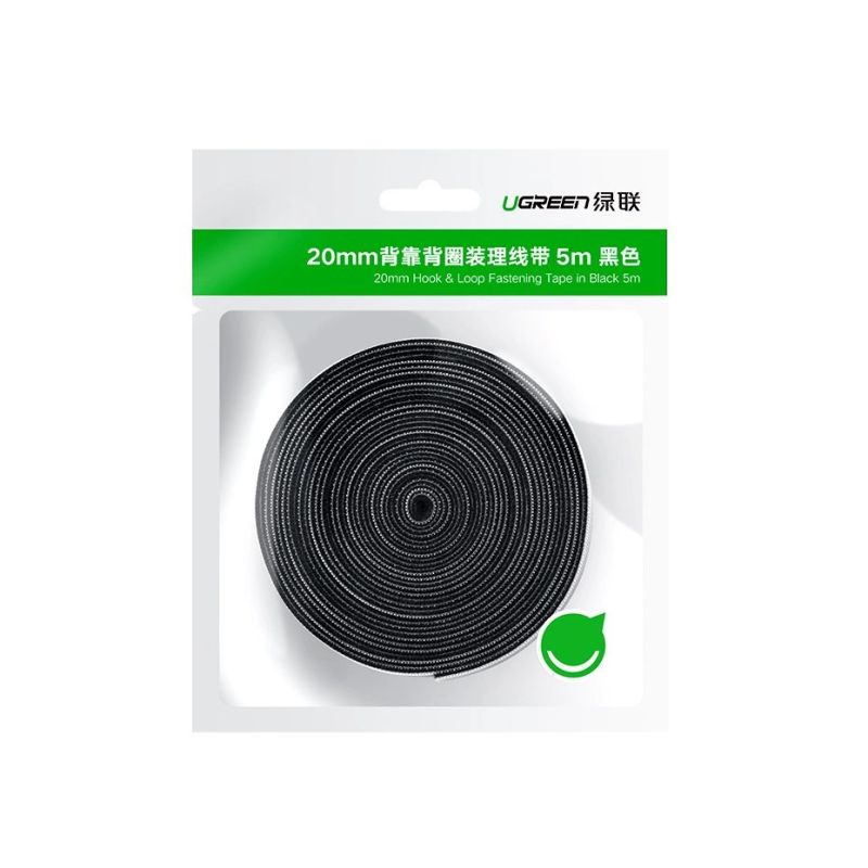 Ugreen velcro juosta Velcro kabelio laikiklis 2m juodas (40354)