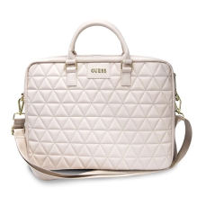 Guess Quilted bag for a 16&quot; laptop - pink