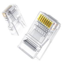 Ugreen 100x kištuko kištuko jungties galas RJ45 8P8C Cat 6 skaidrus (60558)