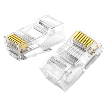 Ugreen 100x kištuko kištuko jungties galas RJ45 8P8C Cat 6 skaidrus (60558)