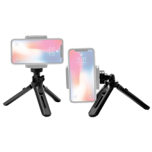 Mini trikojo asmenukių lazdelės laikiklis telefono kamerai GoPro 16 - 21 cm juodas