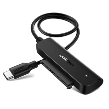 Ugreen adapteris 2,5 colio SATA III 3.0 HDD SSD – USB Type C 3.2 Gen 1 (SuperSpeed ​​USB 5 Gbps) adapteris juodas (70610