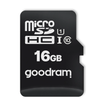 Goodram Microcard 16 GB micro SD HC UHS-I 10 klasės atminties kortelė, SD adapteris (M1AA-0160R12)