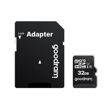 Goodram Microcard 32 GB micro SD HC UHS-I 10 klasės atminties kortelė, SD adapteris (M1AA-0320R12)