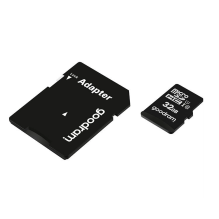 Goodram Microcard 32 GB micro SD HC UHS-I 10 klasės atminties kortelė, SD adapteris (M1AA-0320R12)