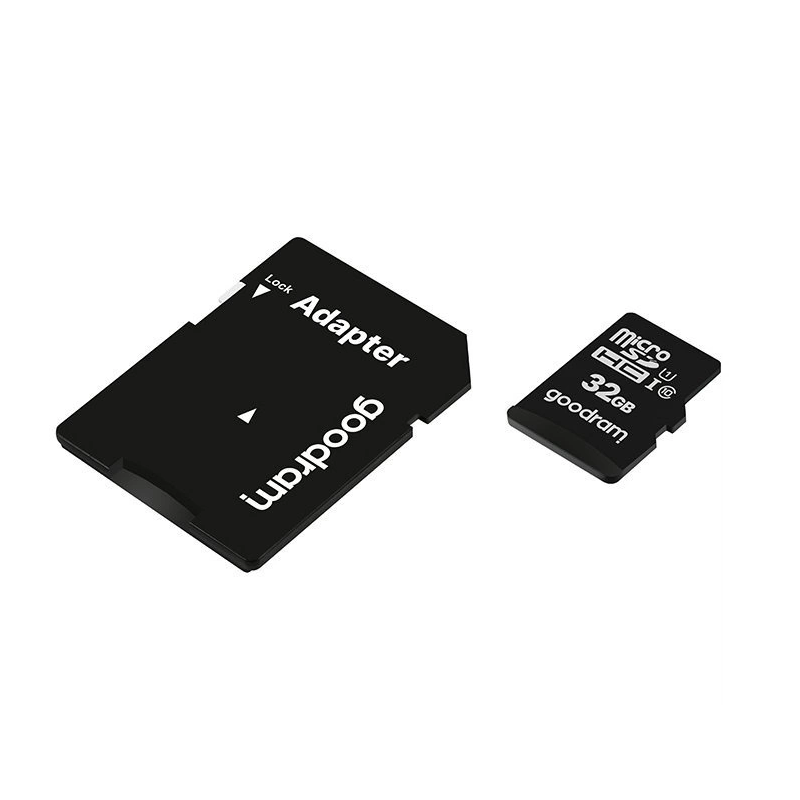 Goodram Microcard 32 GB micro SD HC UHS-I 10 klasės atminties kortelė, SD adapteris (M1AA-0320R12)