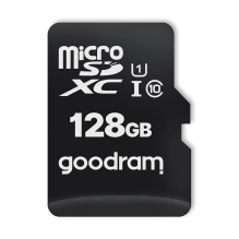 Goodram Microcard 128 GB micro SD XC UHS-I 10 klasės atminties kortelė, SD adapteris (M1AA-01280R12)