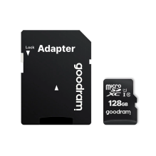 Goodram Microcard 128 GB micro SD XC UHS-I 10 klasės atminties kortelė, SD adapteris (M1AA-01280R12)