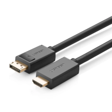 Ugreen vienkryptis DisplayPort į HDMI kabelis 4K 30Hz 32 AWG 1,5m Black (DP101 10239)