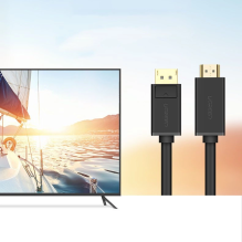 Ugreen vienkryptis DisplayPort į HDMI kabelis 4K 30Hz 32 AWG 1,5m Black (DP101 10239)