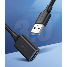 Ugreen kabelio laido prailginimo adapteris USB 3.0 (moteris) - USB 3.0 (vyriškas) 2 m juodas (US129 10373)