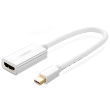 Ugreen MD112 10460 mini DisplayPort (vyriškas) / HDMI (moteriškas) FHD 1080p adapteris – baltas