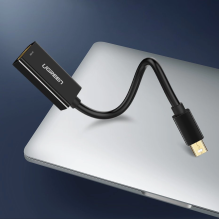 Ugreen MD112 10460 mini DisplayPort (vyriškas) / HDMI (moteriškas) FHD 1080p adapteris – baltas