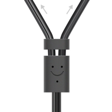 Ugreen AV102 10561 audio mini jack cable 3.5mm (female) - 2RCA (male) 0.25m - gray