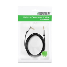 Ugreen flat angled cable AUX audio cable 3.5 mm mini jack 0.5 m black (AV119 10596)