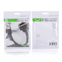 Ugreen kabelio adapterio adapteris DVI 24 + 5 kontaktų (moteris) - HDMI (vyriškas) 22 cm juodas (20136)