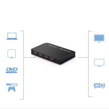 Ugreen jungiklio skirstytuvo jungiklis HDMI – 3x HDMI 3D 4K 7,5 Gbps 36 bitai kanale juoda (40234)