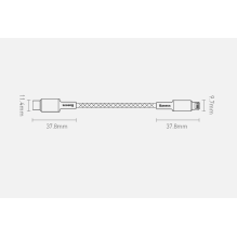 Baseus CATLGD-A01 Lightning – USB-C PD 20W 480Mb/s 2m laidas – juodas