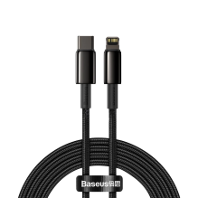 Baseus CATLWJ-A01 Lightning - USB-C PD 20W 480Mb / s 2m cable - black