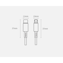 Baseus CATLWJ-A01 Lightning – USB-C PD 20W 480Mb/s 2m laidas – juodas