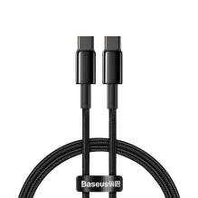 Baseus CATWJ-01 USB-C - USB-C PD QC cable 100W 5A 1m - black