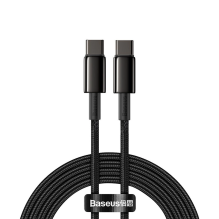 Baseus CATWJ-A01 USB-C - USB-C PD QC cable 100W 5A 480Mb / s 2m - black