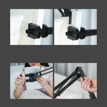  ON RETURN Ugreen holder tripod folding arm for the table desk for the phone, tablet black and gray (50394)