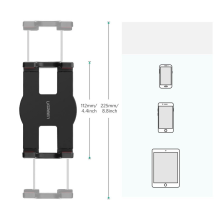  ON RETURN Ugreen holder tripod folding arm for the table desk for the phone, tablet black and gray (50394)