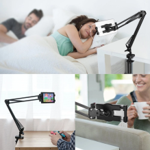  ON RETURN Ugreen holder tripod folding arm for the table desk for the phone, tablet black and gray (50394)