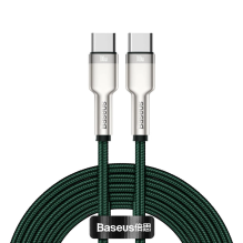 Baseus Cafule Series Metal Data USB-C / USB-C PD QC SCP 100W 5A 2 m cable - green