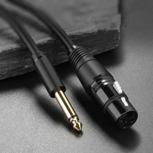 Ugreen audio cable Microphone cable to XLR microphone (female) - 6.35 mm jack (male) 3 m (AV131)