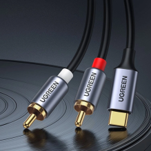 Ugreen audio cable USB Type C (male) - 2RCA (male) 1.5m gray (20193 CM451)