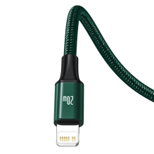 Baseus Rapid Series 3in1 USB-C - USB-C / Lightning / micro USB cable 20W PD 1.5m - green