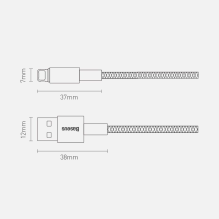 Baseus Tungsten USB - Lightning cable 2.4 A 1 m black (CALWJ-01)