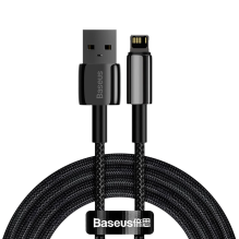 „Baseus Tungsten USB“ – žaibo kabelis 2,4 A 2 m juodas (CALWJ-A01)