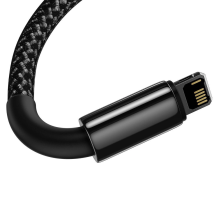 Baseus Tungsten USB - Lightning cable 2.4 A 2 m black (CALWJ-A01)