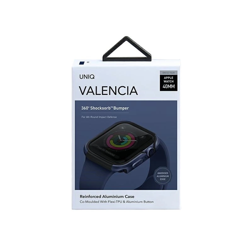 Uniq Valencia dėklas Apple Watch 4 / 5 / 6 / SE 40mm - mėlynas