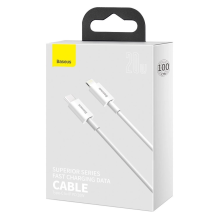 Baseus Superior Series USB-C / Lightning PD 20W 1 m cable - white