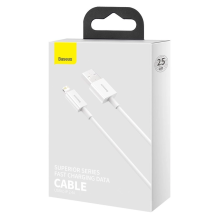 Baseus Superior USB - Lightning cable 2.4A 0.25 m White (CALYS-02)