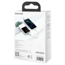 Baseus Superior USB - Lightning cable 2.4A 0.25 m White (CALYS-02)