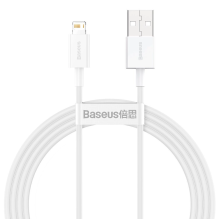 „Baseus Superior“ USB – žaibo kabelis 2,4A, 1,5 m baltas (CALYS-B02)