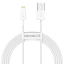 Baseus Superior USB - Lightning 2.4A 2 m cable White (CALYS-C02)