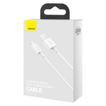 Baseus Superior USB - Lightning 2.4A 2 m cable White (CALYS-C02)