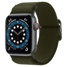 „Spigen Fit Lite“ dirželis, skirtas Apple Watch 4 / 5 / 6 / 7 / 8 / 9 / SE / Ultra (42 / 44 / 45 / 49 mm) – žalias