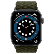 Spigen Fit Lite Strap for Apple Watch 4 / 5 / 6 / 7 / 8 / 9 / SE / Ultra (42 / 44 / 45 / 49 mm) - Green