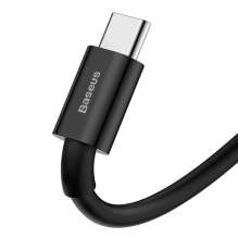 „Baseus Superior“ USB laidas – C tipo USB 66 W (11 V / 6 A) „Huawei SuperCharge SCP“ 2 m juodas (CATYS-A01)