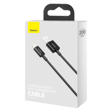 Baseus Superior USB - Lightning cable 2.4 A 2 m black (CALYS-C01)